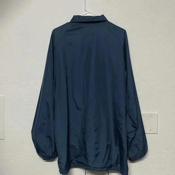 Imperfect vintage Sears windbreaker jacket XL button down pockets elastic cuffs - Picture 2 of 10